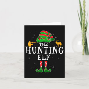 The Hunting Elf Group Matching Family Christmas Hu Card