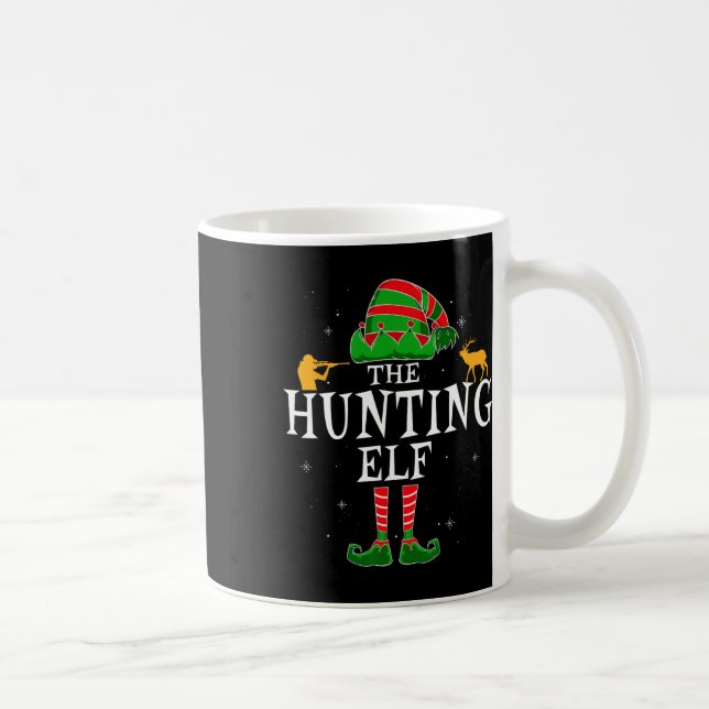 The Hunting Elf Group Matching Family Christmas Hu Coffee Mug (Right)