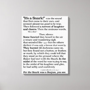 The Hunting of the Snark by Lewis Carroll Canvas Print