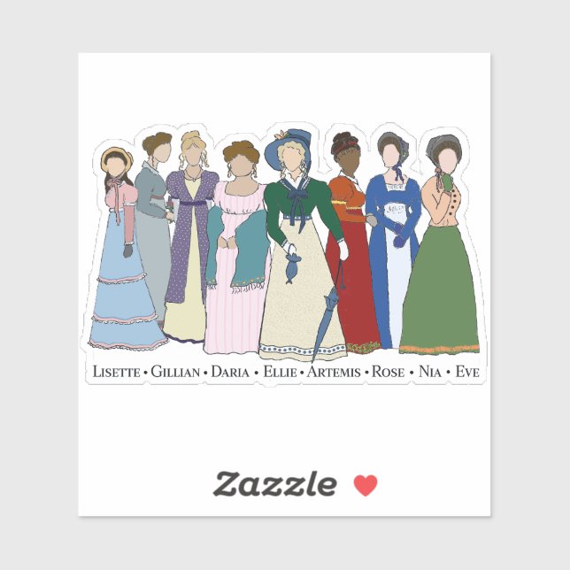 The Huntresses, custom-cut vinyl sticker (Sheet)