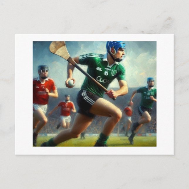 The Hurling Match,  Postcard (Front)