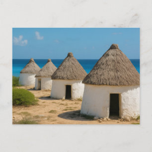 The huts in bonaire postcard
