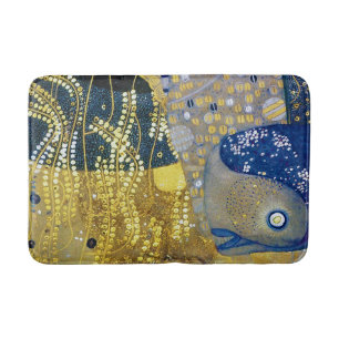 The Hydra, Gustav Klimt Bath Mat
