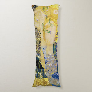 The Hydra, Gustav Klimt Body Pillow