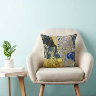 The Hydra, Gustav Klimt Throw Pillow