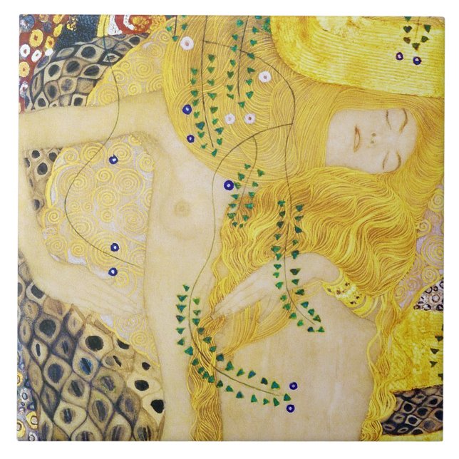 The Hydra, Gustav Klimt Tile (Front)