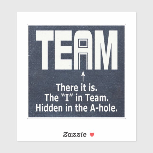 The I in Team (Sheet)