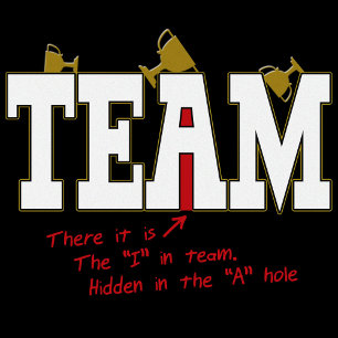 The “I” in Team, Hidden in the A-Hole tshirt