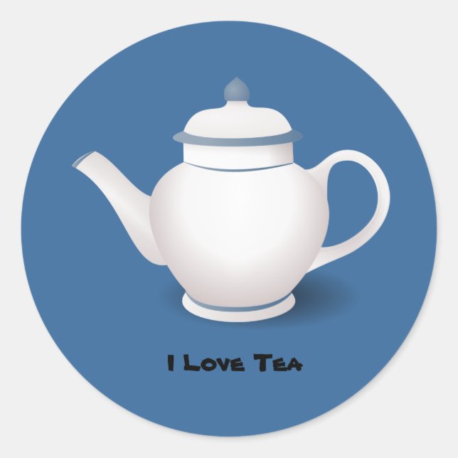 Thé : I Love Tea sticker (Devant)