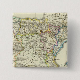 The Iberian peninsula to their church 2 Inch Square Button