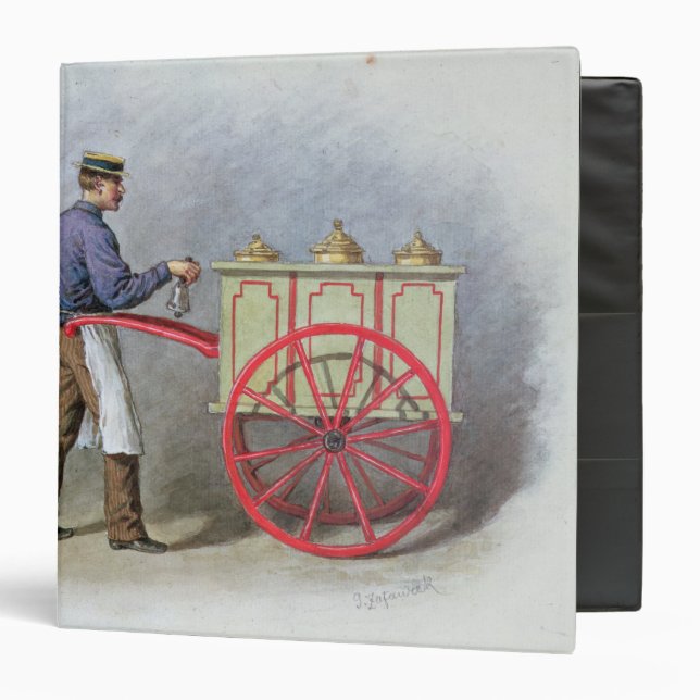 The Ice Cream Seller, 1895 Binder (Front/Inside)