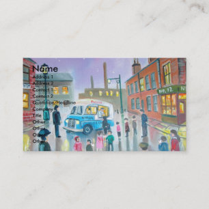 The Ice Cream Van oil painting Business Card