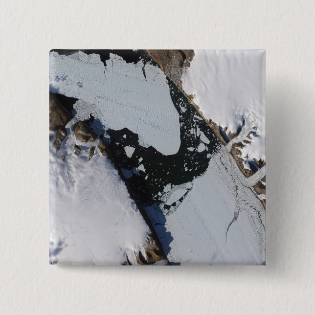 The ice island 2 inch square button (Front)