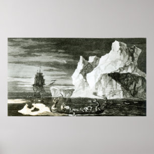 The Ice Islands on the 9th January 1773 Poster