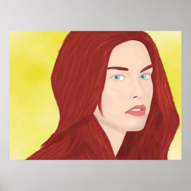 The ice princess - Red hair, green eyes Poster (Front)