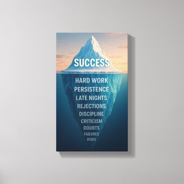The Iceberg of Success Canvas Print (Front)