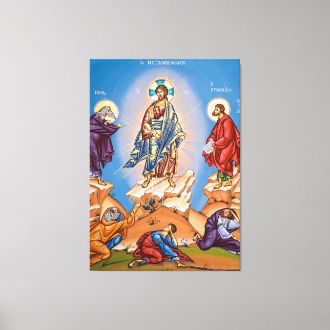 The Icon of Transfiguration Stretched Canvas Print (Front)