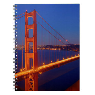 The iconic bridge with San Francisco Notebook