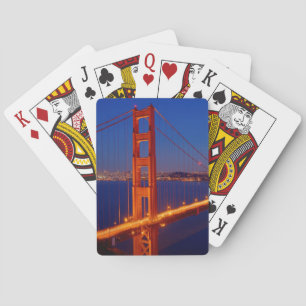 The iconic bridge with San Francisco Playing Cards