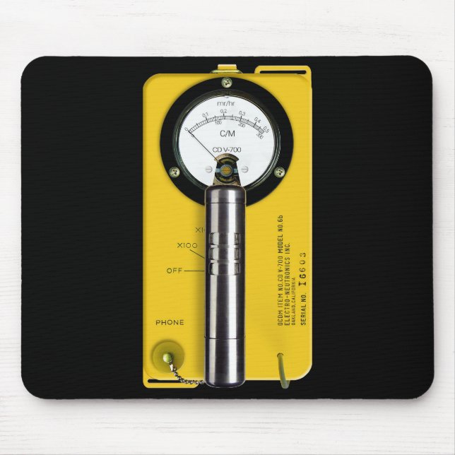 The Iconic CD V-700 Geiger Counter Mouse Pad (Front)