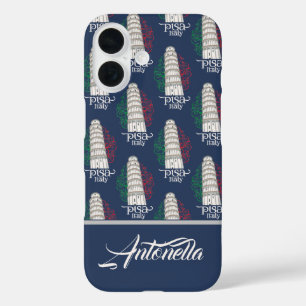 The Iconic Italian Landmark Personalized Name iPhone 16 Case