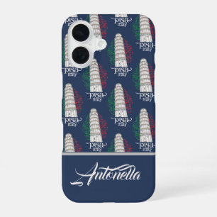 The Iconic Italian Landmark Personalized Name iPhone 16 Case