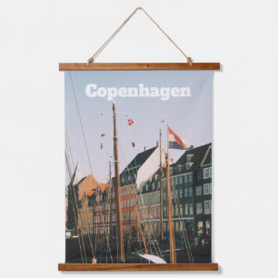 The iconic Nyhavn, Copenhagen, Denmark Hanging Tapestry