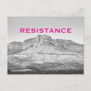 The Ides of Trump Western Pink Resistance Postcard