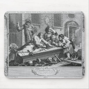 The Idle 'Prentice at Play in the Church Yard Mouse Pad