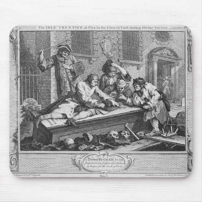 The Idle 'Prentice at Play in the Church Yard Mouse Pad (Front)