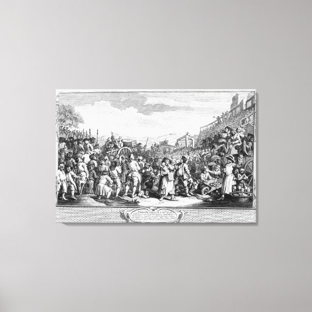 The Idle 'Prentice Executed at Tyburn Canvas Print (Front)
