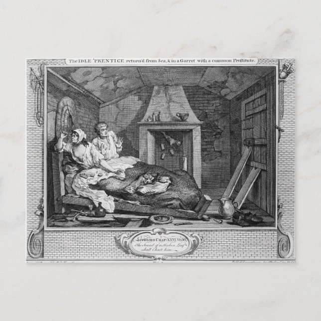 The Idle 'Prentice Returned from Sea Postcard (Front)