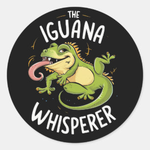 THE IGUANA WHISPERER CLASSIC ROUND STICKER