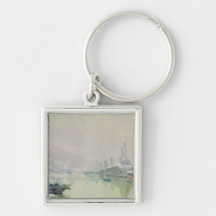 The Ile Lacroix under Snow, 1893 Keychain
