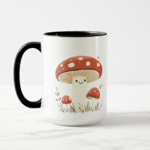 The illustration portrays a warm and cozy harvest. mug