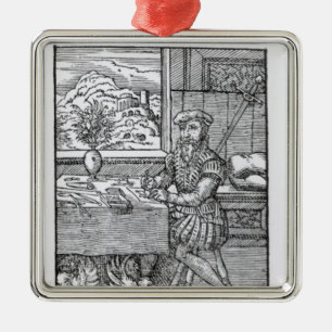 The Illustrator, published by Hartman Schopper Metal Ornament