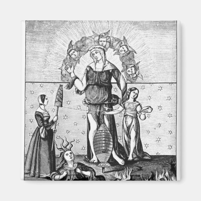 The Image of Dame Astrology with the Three Magnet (Front)