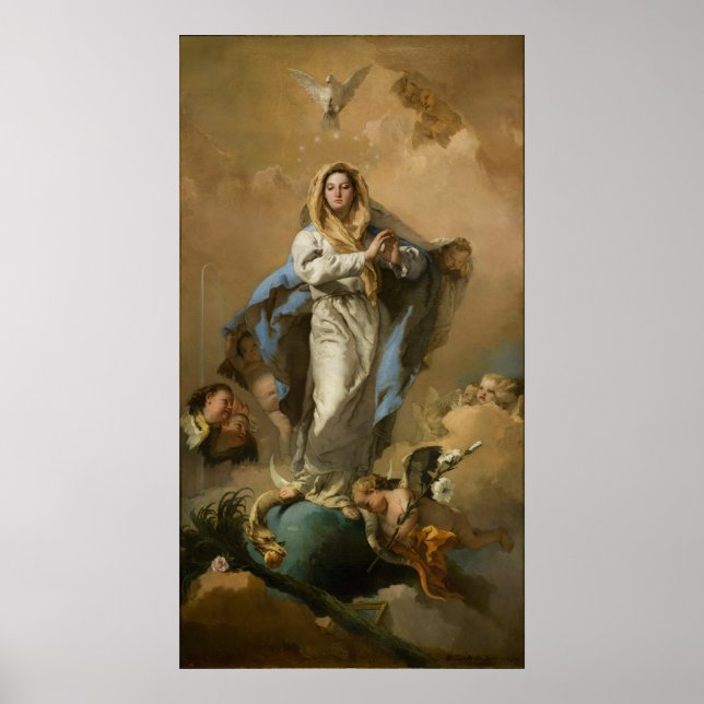 The Immaculate Conception by Giovanni B. Tiepolo Poster (Front)