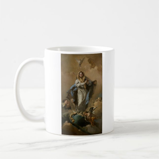 The Immaculate Conception by Giovanni Tiepolo Coffee Mug (Left)