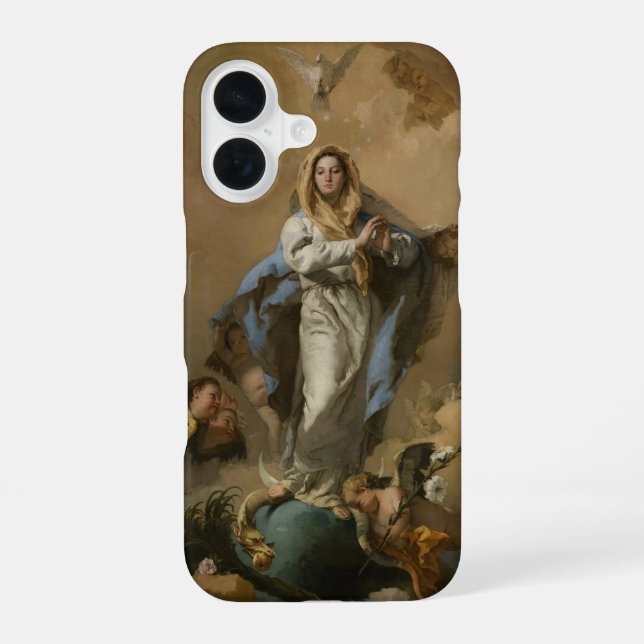 The Immaculate Conception by Giovanni Tiepolo iPhone 16 Case (Back)