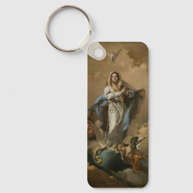 The Immaculate Conception by Giovanni Tiepolo Keychain (Front)