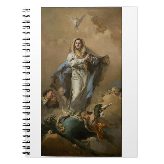 The Immaculate Conception by Giovanni Tiepolo Notebook (Front)