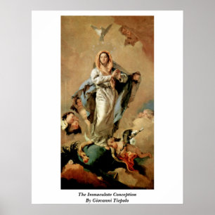 The Immaculate Conception By Giovanni Tiepolo Poster