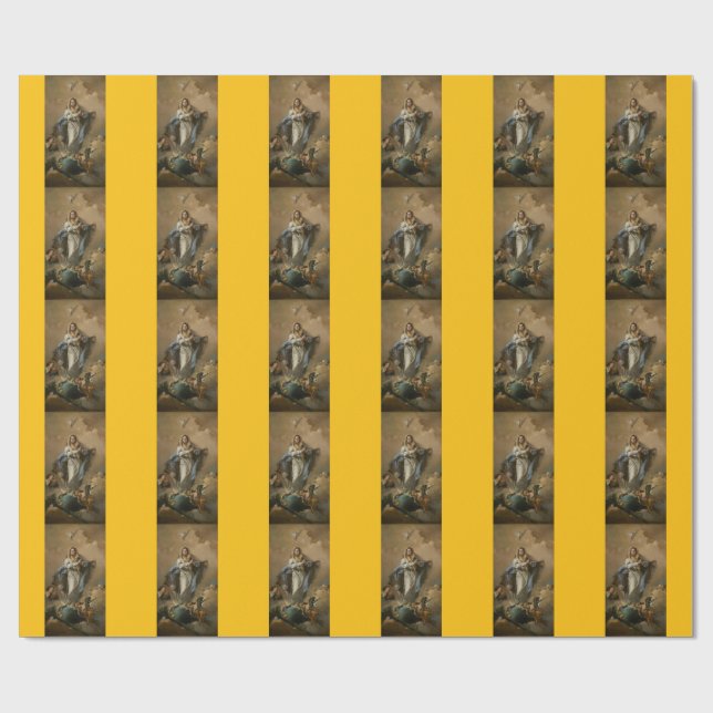 The Immaculate Conception by Giovanni Tiepolo Wrapping Paper (Flat)
