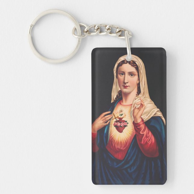 The Immaculate Heart of Mary Keychain (Front)