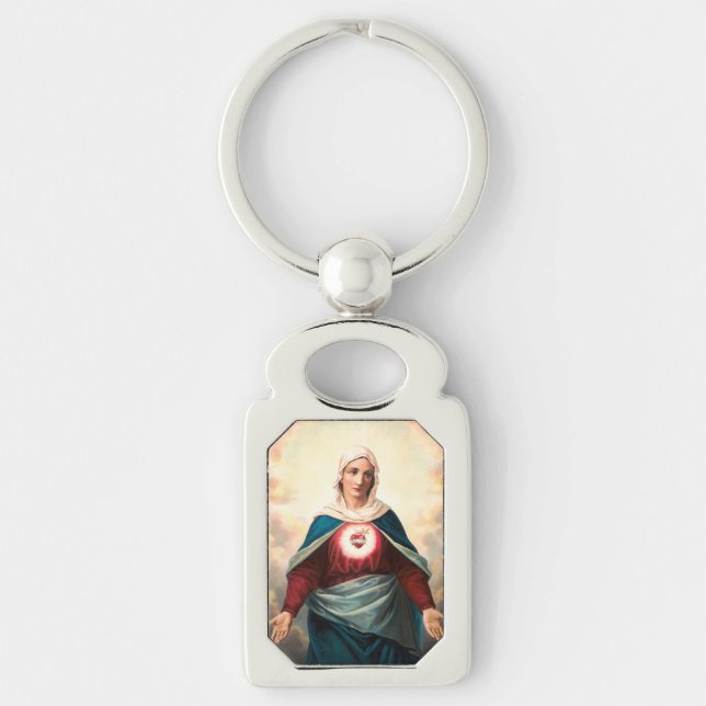 The Immaculate Heart of Mary Keychain (Front)