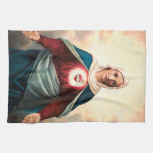 The Immaculate Heart of Mary Kitchen Towel