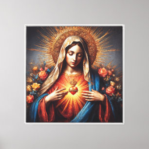 The Immaculate Heart of Mary (Radiance of Charity) Canvas Print