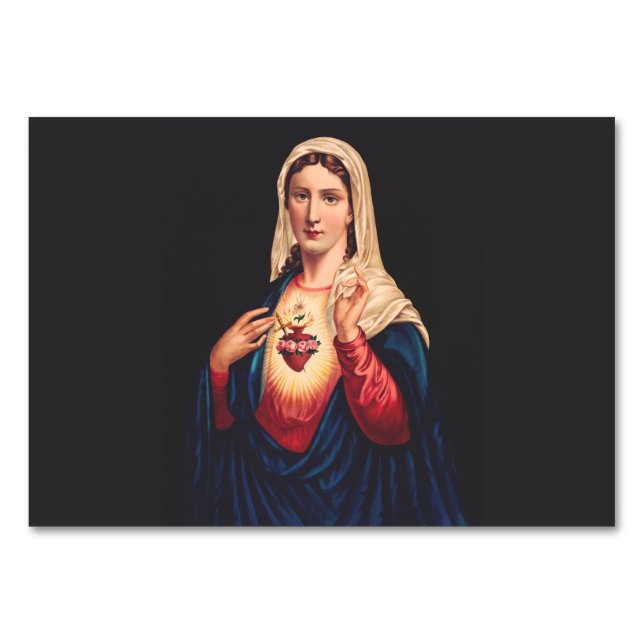 The Immaculate Heart of Mary Table Number (Front)