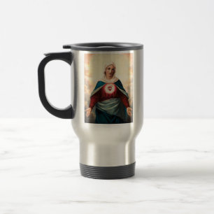 The Immaculate Heart of Mary Travel Mug